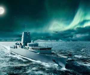 The Type 424 Flottendienstboote is Germany’s new 132-meter intelligence ship, designed to conduct communications, electronic, hydroacoustic, and electro-optical intelligence around NATO's northern flank, the Baltic Sea, and transatlantic reinforcement routes. (Picture source: NVL Group)