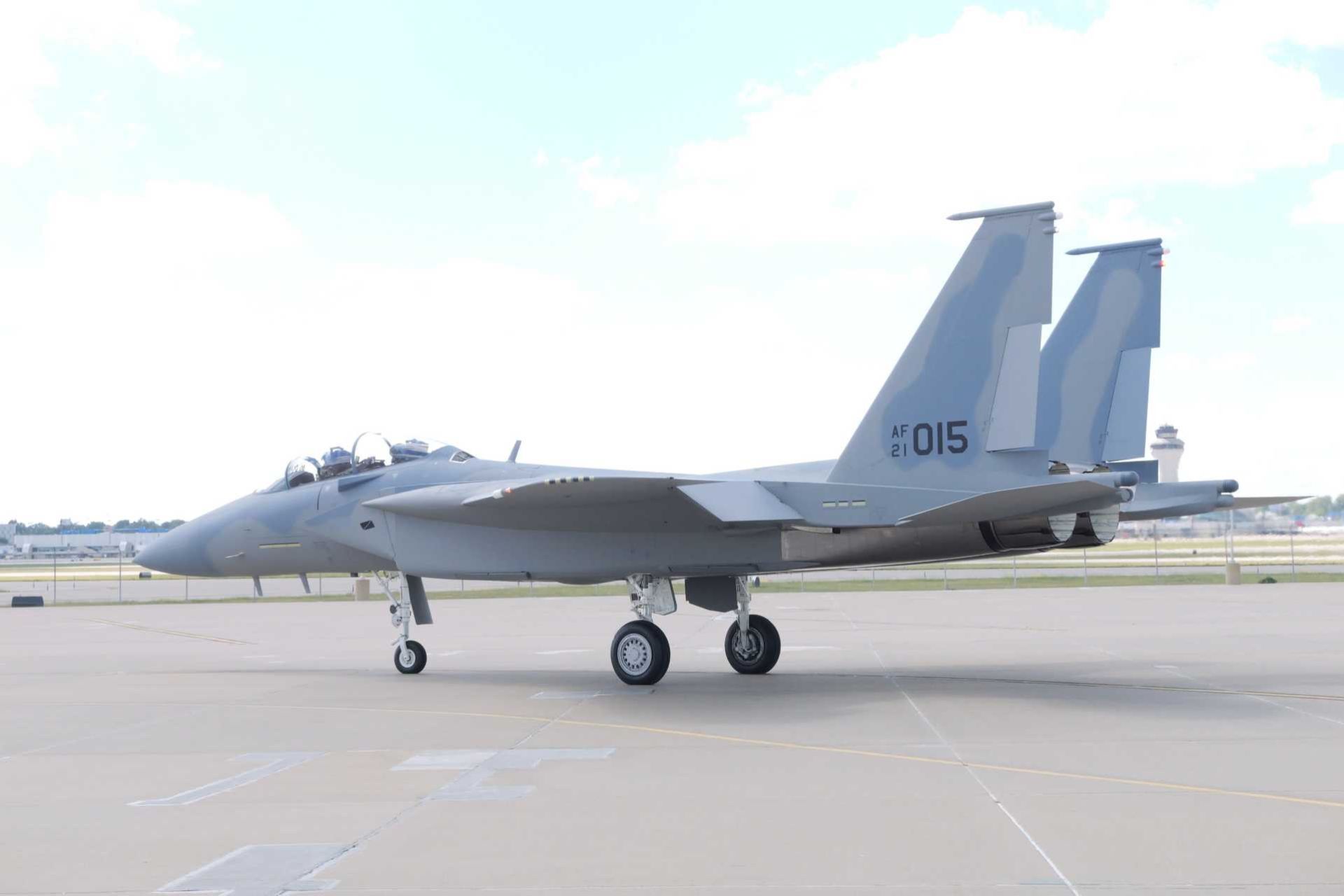 F-15EX15 has officially joined the 142nd Wing of the Oregon Air National Guard as the unit’s eighth F-15EX, pictured here on the ground after delivery.
