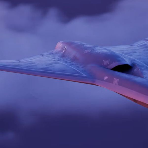Lockheed Martin Vectis is shown in a promotional video released by the company. The unmanned combat aircraft is being developed for autonomous multirole operations alongside crewed platforms. (Picture source: Lockheed Martin)