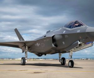 The CF-35A, Canada's designation for the F-35A, includes a drag chute for short or icy runways, the planned Sidekick modification to carry six AIM-120 missiles, and the integration of the Joint Strike Missile. (Picture source: RCAF)