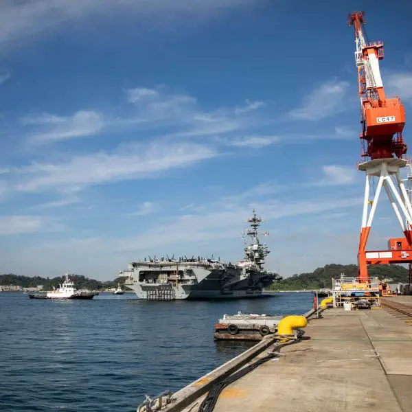 If deployed to the Middle East after Keen Sword 2027, the USS Theodore Roosevelt would become the fifth U.S. aircraft carrier to operate against Iran since the war began on February 28, 2026, following the USS Abraham Lincoln, USS Gerald R. Ford, USS George H.W. Bush, and USS George Washington. (Picture source: US DoD)