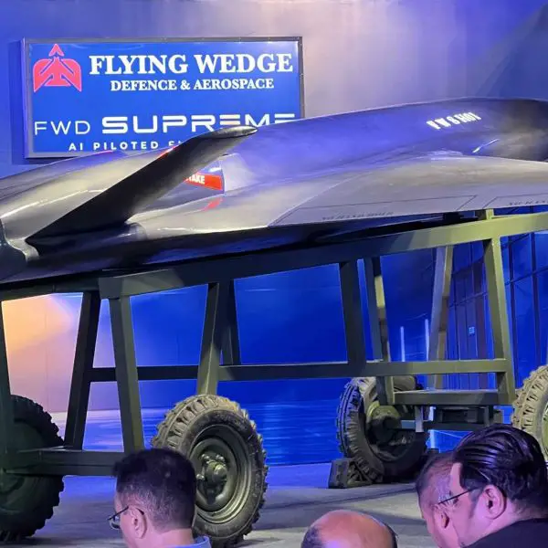 The FWD Supreme program aims to provide India with an affordable AI-piloted combat drone capable of autonomous reconnaissance and strikes over a proposed 1,500 km range while coordinating groups of 15 to 20 loyal wingmen alongside crewed fighters. (Picture source: X/@ShivanChanana)