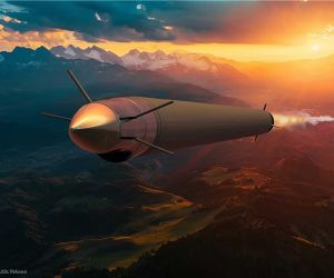 Artist’s rendering of L3Harris’ proposed ramjet-powered interceptor, under development to extend the U.S. Army’s engagement range against drones. (Image credit: L3Harris)