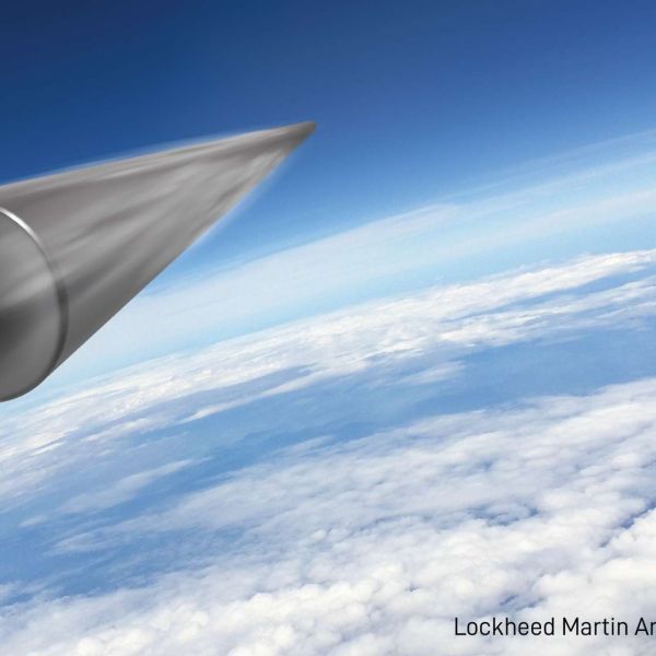 The U.S. Air Force tested a developmental Mk21A reentry vehicle aboard a Minotaur I rocket for the future LGM-35A Sentinel ICBM, shown here in a Lockheed Martin artist rendering of the Mk21A in flight (Picture Source: Lockheed Martin)