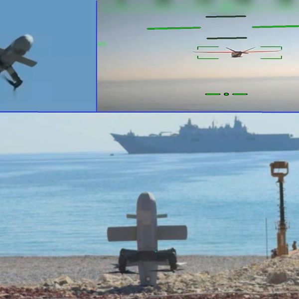 STM’s TUNGA-X high-speed interceptor drone destroyed a representative hostile UAV during TURNAs-2026, demonstrating Türkiye’s advancing sensor-linked counter-drone capability (Picture Source: STM/ Edited By Army Recognition Group)