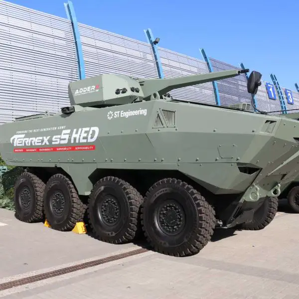 ST Engineering unveils the Terrex s5 HED infantry fighting vehicle in Europe for the first time at MSPO 2026 in Kielce, Poland. The vehicle combines a hybrid-electric drive with a digital architecture designed to support silent watch, increased onboard power and the integration of future battlefield systems.