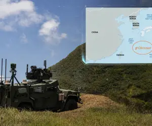 U.S. Marines tested the mobile MADIS air-defense system in Okinawa, strengthening protection against drones and low-flying aircraft along the First Island Chain (Picture Source: U.S. Marines / Britannica / Edited by Army Recognition Group)