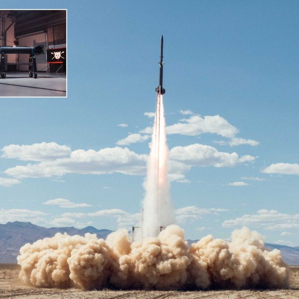 Castelion’s Blackbeard hypersonic strike missile during a flight test as the company prepares to expand production for U.S. military requirements. (Picture source: Castelion)