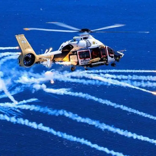 France’s H160M Guépard completed its first firing campaign at Cazaux, testing a 12.7 mm axial gun pod, door-mounted weapons, precision-rifle employment, defensive decoys and the helicopter’s mission-management system (Picture source: Airbus).