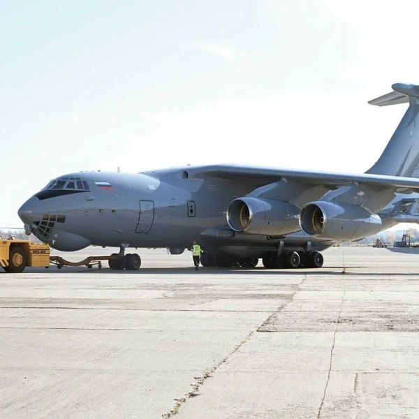 Potential clues include the newly manufactured Il-78's suspected Chinese PLAAF insignia on the rear fuselage, behind the engine, and the September 2023 inquiry for 20 Il-78MK-90A tankers under Customer 156, which could designate China. (Picture source: SDF/ACuriousPLAFan)