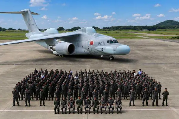 Japan Air Self-Defense Force’s first stand-off electronic warfare aircraft, assigned to the Air Development and Test Wing in June 2026, is designed to support air operations through electromagnetic jamming. (Picture source: JASDF)