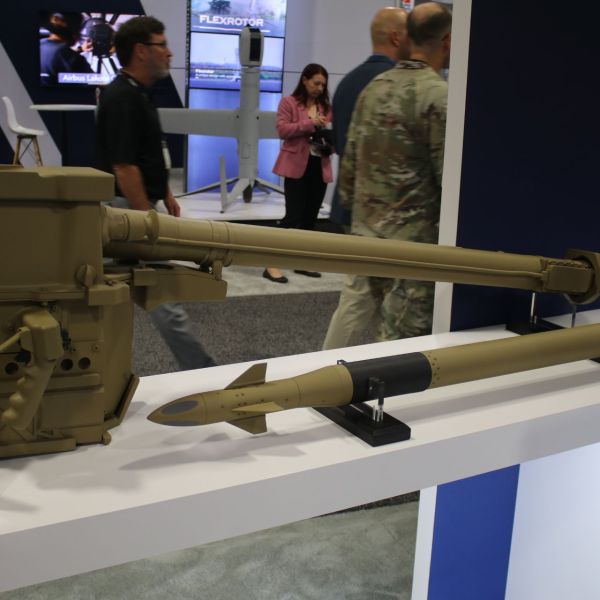 Lockheed Martin presents its Next-Generation Short-Range Interceptor (NGSRI) at AUSA 2026 in Washington D.C., designed to replace the U.S. Army’s FIM-92 Stinger missile with longer-range air defense capabilities against drones, helicopters and low-flying aircraft. (Picture source: Army Recognition)