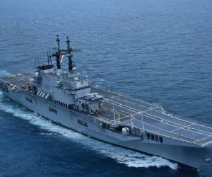 Indonesia commissioned the former Italian Navy aircraft carrier Giuseppe Garibaldi (C 551) as KRI Sriwijaya (100), its first aircraft carrier, at Tanjung Priok in North Jakarta on September 24, 2026, six days after the ship finished its journey from Italy. (Picture source: Indonesian Navy)