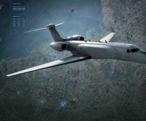 A U.S. EA-37B Compass Call electronic warfare aircraft joined a complex NATO air package over the Baltic region near Kaliningrad alongside fighters AWACS ISR and tanker aircraft (Picture Source: L3Harris / Itamilradar / Edited By Army Recognition Group)