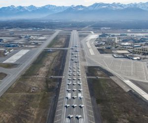U.S. Air Force aircraft assembled at Joint Base Elmendorf-Richardson in Alaska illustrate the military infrastructure and operational capabilities that the FORTRESS America initiative aims to sustain during prolonged disruptions to power supplies and logistical support. (Picture source: U.S. Air Force)