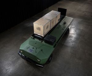 The Harbinger Praesidia hybrid vehicle platform serves as the baseline for the autonomous logistics vehicle being developed by American Rheinmetall under the U.S. Army's Project Sustainment program. (Picture source: Harbinger)