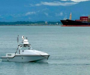 U.S.-provided Corsair autonomous surface vessels are extending Panama’s maritime surveillance reach around the Panama Canal approaches following their deployment during PANAMAX 2026 (U.S. Department of War)