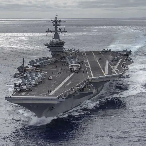 USS Abraham Lincoln returned to the Indo-Pacific with a logistics stop in Guam after nearly seven months of operations in the Middle East, underscoring the island’s critical role in sustaining U.S. naval power across the Western Pacific (Picture Source: U.S. Navy)