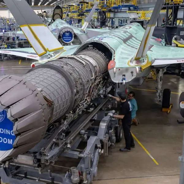Patria has completed Finland’s first locally assembled F135 engine at its Linnavuori facility, strengthening domestic F-35A sustainment capacity and expanding NATO’s fifth-generation propulsion support network across Northern Europe (Picture Source: Lockheed Martin)