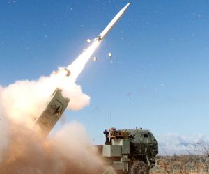 A U.S. Army Precision Strike Missile (PrSM) is launched from an M142 HIMARS. The long-range weapon is among the defense programs supported by Elmet’s tungsten and molybdenum supply chain. (Picture source: US DoD)