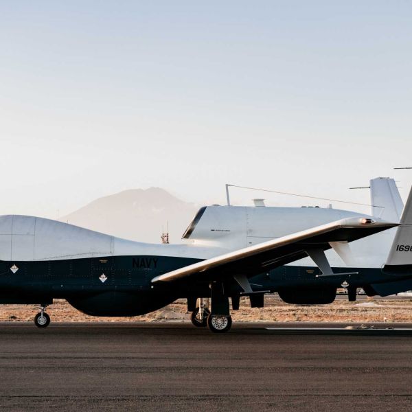 The U.S.-build Northrop Grumman MQ-4C Triton is a high-altitude, long-endurance maritime intelligence, surveillance, and reconnaissance (ISR) unmanned aerial vehicle capable of operating above 15,240 meters (50,000 feet) for more than 24 hours to monitor over 5.5 million square km (2.1 million square miles) during a single mission