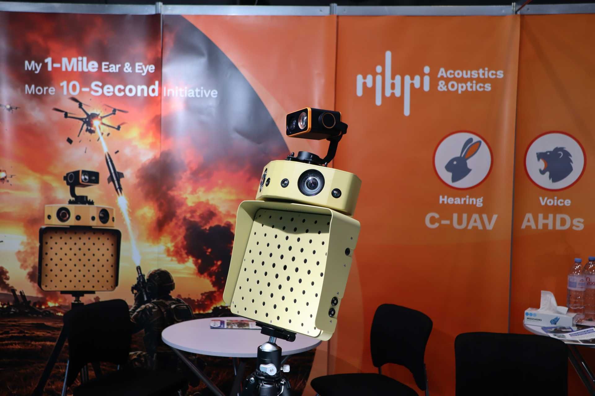 The Heimdall is a lightweight, portable device from Ribri Acoustics & Optics that protects soldiers by using specialized microphones and cameras to quietly listen for and spot incoming drones well before they can be seen. (Picture source: Army Recognition)